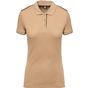 WK-Designed-To-Work Polo Day To Day contrasté manches courtes femme camel/black