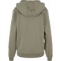 Build Your Brand Ladies Fluffy Hoody Pale olive