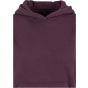 Build Your Brand Ladies Fluffy Hoody Plum purple