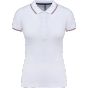Kariban Polo manches courtes femme white/navy/red