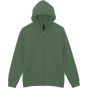 Gildan Softstyle Midweight Full Zip Hooded Sweat vert militaire