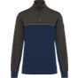 WK Designed To Work Sweat-shirt écoresponsable col zippé unisexe navy/dark_grey