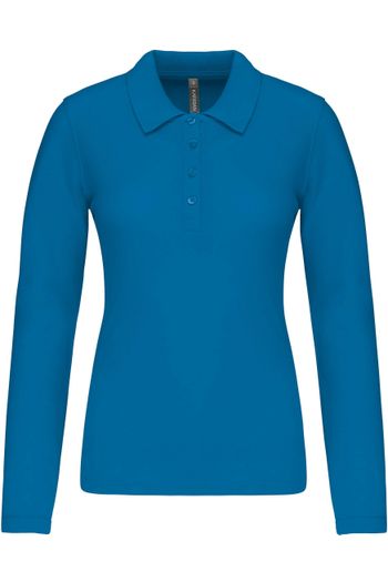 Image produit Polo piqué manches longues femme 