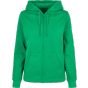 Build Your Brand Basic Ladies Basic Zip Hoody Grass green
