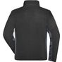 James&Nicholson Men´s Workwear Fleece Jacket -STRONG- black/carbon