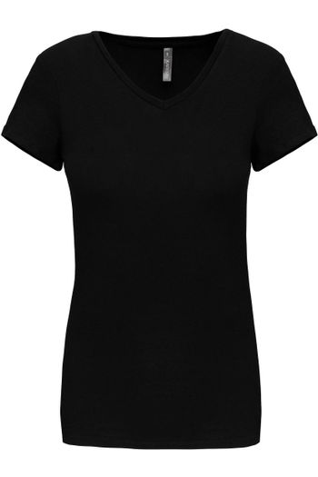 Image produit T-shirt col V manches courtes femme