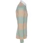 Kariban Polo rayé manches longues unisexe sage/light_sand_stripes