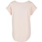 Build Your Brand Ladies Long Slub Tee pink