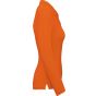 WK Designed To Work Polo manches longues femme orange