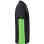 Velilla Polo bicolore manches courtes black/lime