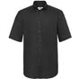 fruit of the loom Men´s Short Sleeve Oxford Shirt black