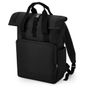 Bagbase Sac à dos pour ordinateur avec rabat enroulable et double anses recyclé black
