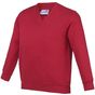 AWDis Academy Sweat-shirt à col en V pour enfants Academy academy_red