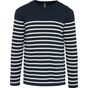 Striped navy/off white