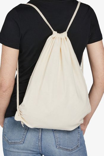 Image produit Organic Cotton Drawstring Backpack