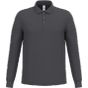 iDeal Basic Brand Polo piqué LSL homme 200  ideal_dark_grey