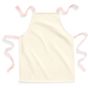 Westford Mill Tablier artisanal junior en coton issu du commerce équitable natural/pastel_pink