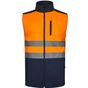 Velilla Gilet softshell bicolore navy/fluo_orange