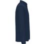 kariban Chemise col mao manches longues navy