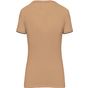 WK-Designed-To-Work T-shirt Day To Day manches courtes femme camel/black