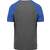 ProAct T-shirt Triblend bicolore sport manches courtes adulte grey_heather/sporty_royal_blue_heather