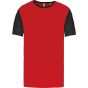 ProAct Maillot manches courtes bicolore unisexe sporty_red/black