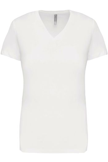 Image produit T-shirt col V manches courtes femme