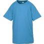 Spiro Junior performance aircool tee ocean_blue