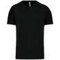 ProAct T-shirt de sport manches courtes col v homme black