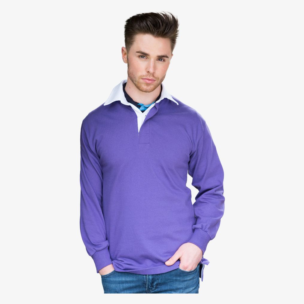 L/S Plain Rugby Shirt Front Row