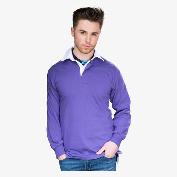 L/S Plain Rugby Shirt Front Row