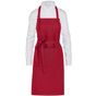 SG Accessories - Bistro Lisbon - Organic Heavyweight Bib Apron with Pocket red