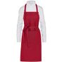 SG Accessories - Bistro Lisbon - Organic Heavyweight Bib Apron with Pocket - red - taille_unique