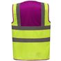 yoko Gilet haute visibilité raspberry/hi_vis_yellow