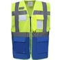 Yoko Gilet haute visibilité top cool management hi_vis_yellow/royal_blue