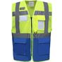 yoko Gilet haute visibilité top cool management hi_vis_yellow/royal_blue