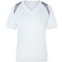 James&Nicholson Ladies' Running-T white/silver