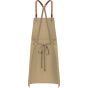 karlowsky Bib apron green-generation pebble_beige
