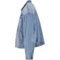 Build Your Brand Heavy Ounce Boxy Denim Jacket New light blue washed