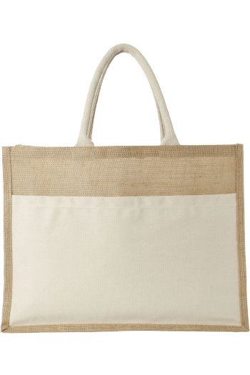 Sac shopping jute Mumbay 18L - Naturel