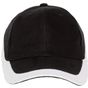 k-up Racing - casquette bicolore 6 panneaux black/white