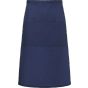 karlowsky Bistro apron basic with pocket navy