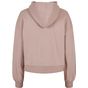 Build Your Brand Ladies Organic Oversized Hoody dusk_rose