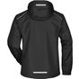 James&Nicholson Men´s Rain Jacket black/silver