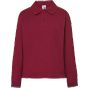 JHK Kid ls unisex polo burgundy