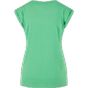 Build Your Brand Ladies Extended Shoulder Tee Fresh green