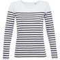 Sol's Matelot LSL Women - blanc/marine - 2XL