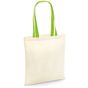 Westford Mill Sac réutilisable - Anses de couleur différente natural/lime_green