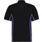 Kustom Kit Track Polo Shirt Black / Purple
