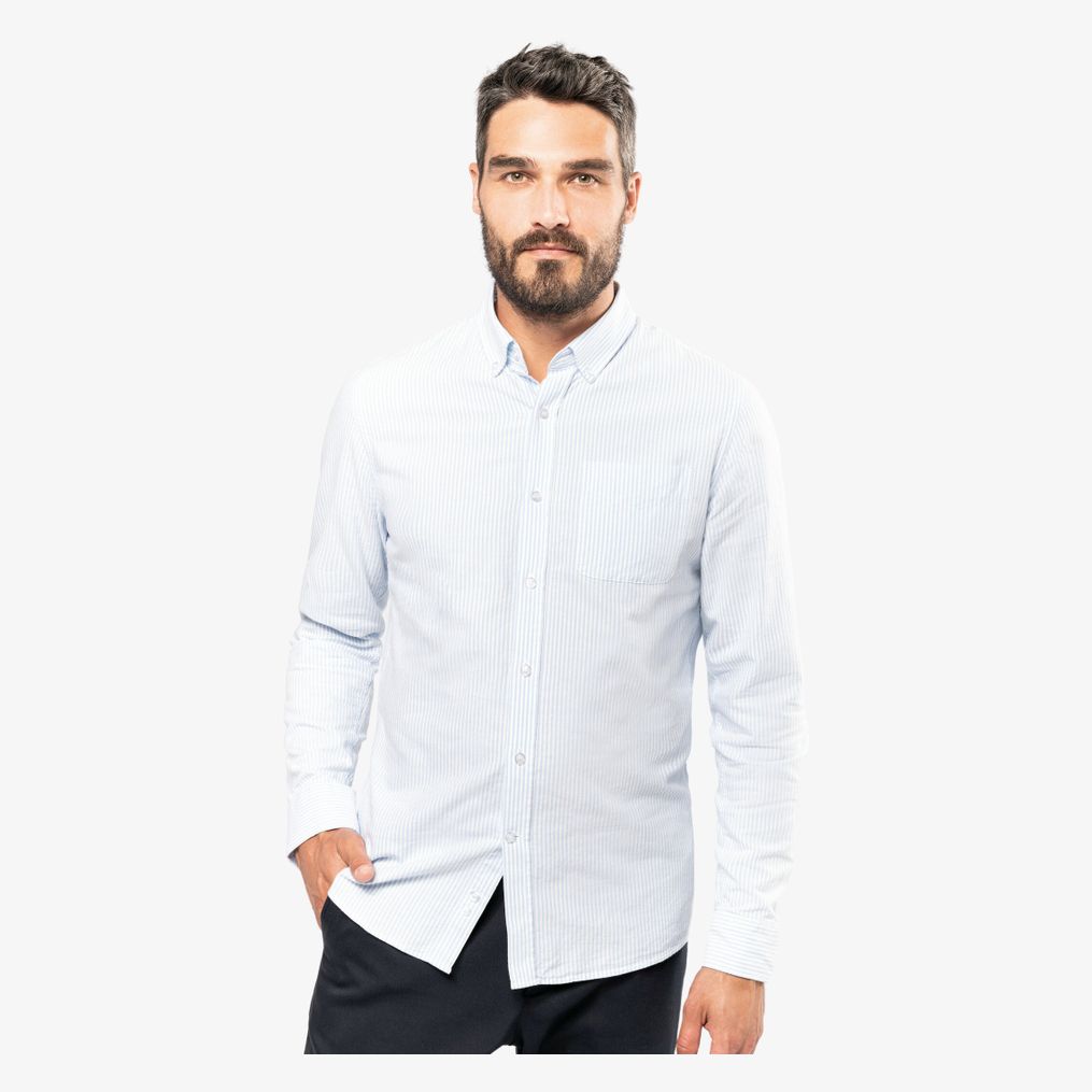 Chemise oxford lavée manches longues homme kariban